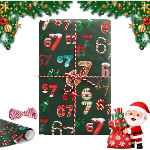 Papel De Regalo Navideño Uhoney 67 Meme Funny Teen (Set A)