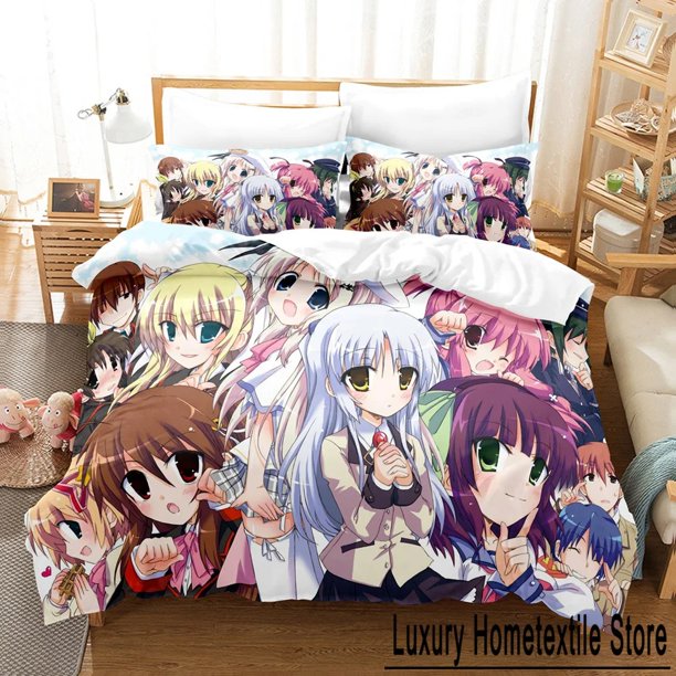 Fashion The Little Busters Bedding Sets Duvet Cover Set With Pillowcase Full Bedclothes Bed Linen Bed Sheets