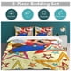 thumbnail image 5 of Super Mario Bed Duvet Cover Microfiber Bedding Sets 3D Printed Lightweight 3 Piece Comforter Sets for Kids Boys Girls, 5 of 5