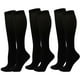 thumbnail image 1 of 3 pares de calcetines de compresión para mujeres y hombres, de 8 a 15 mmHg, de soporte suave, para embarazadas, enfermeras y viajes., 1 of 5