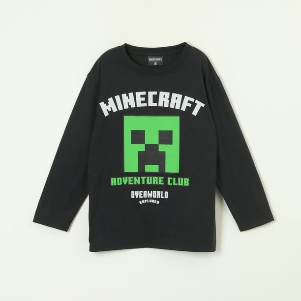 Polera Manga Larga Minecraft Adventure Club con Creeper - Niños 4-12 Años