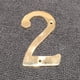 thumbnail image 2 of Números Para Casa De Latón Macizo Brillante Premium De 7 62 Cm, 2 of 5