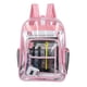 thumbnail image 1 of Women's Backpack Transparent PVC Bag Clear Backpacks for teenagers Students Men Transparent School Bag Backpack Stadium Approved, 1 of 3