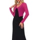 thumbnail image 4 of INSPIRE CHIC Bolero Corto Texturizado Transparente para Mujer, Liviano, de Manga Larga, Abierto al Frente, Cárdigan Rosa Fucsia Talla S, 4 of 6