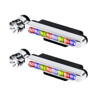 Magideal - 2 Luces Led Eólicas Para Coche, Luz Diurna, Universales, Abs, Luz Antiniebla Auxiliar Para Bicicleta, Camión, Vehículo Eléctrico. Vistoso