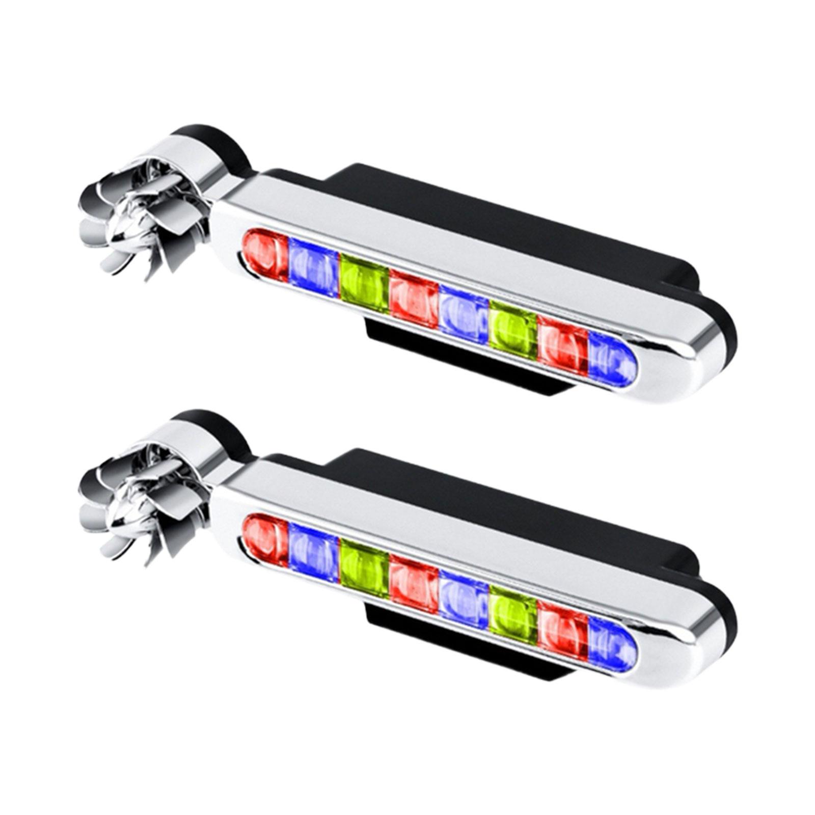Magideal - 2 Luces Led Eólicas Para Coche, Luz Diurna, Universales, Abs, Luz Antiniebla Auxiliar Para Bicicleta, Camión, Vehículo Eléctrico. Vistoso