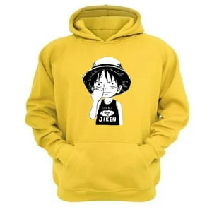 Genérico - Polerón Canguro Luffy Amarillo Talla Xl Unisex