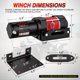 thumbnail image 3 of Cabrestante ATV Nilight de 3500 lb, 12 V, impermeable, con control remoto inalámbrico, 3 of 8
