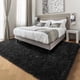 thumbnail image 5 of Alfombra PAGISOFE, esponjosa, negra, 120 x 180 cm, moderna, para dormitorio, 5 of 9