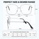 thumbnail image 3 of Gafas de Lectura QxAiVMin Cuadradas de Gran Tamaño con Bloqueo de Luz Azul, 3 of 7