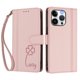 thumbnail image 3 of Funda Cartera Trébol para iPhone 13 Pro con Ranuras Tarjetas y Carga Inalámbrica Rosa, 3 of 6