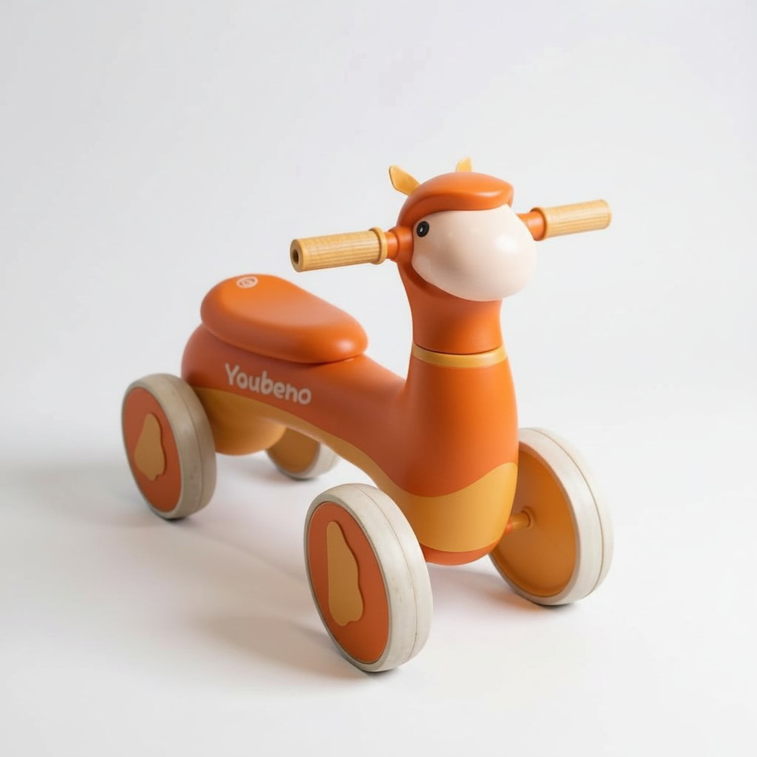 Kidstar - Correpasillos Infantil Baby Ride Animalito Naranjo 4 Ruedas