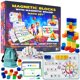thumbnail image 1 of Juego de bloques magnéticos OLEZAR de 40 piezas con tablero y kit de matemáticas para niños de 4 a 8 años, 1 of 8