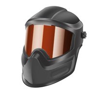 Ioensy - Casco De Soldadura Cómodo Y Ajustable Para Soldar, Cortar Y Esmerilar, De Cara Completa, Color Marrón Oscuro