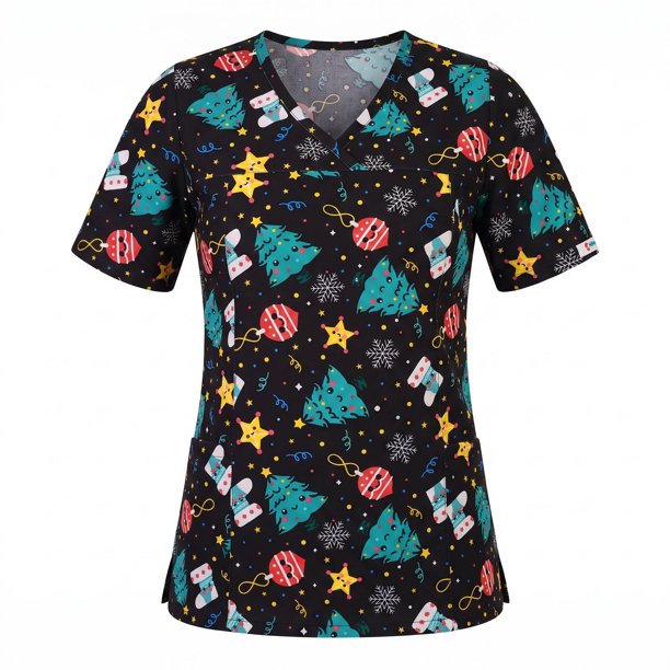Delantal Mujer Ripholia 2484 tela elasticada Navidad