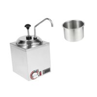 Magideal - Dispensador De Queso Eléctrico, Calentador De Salsas, Fácil De Limpiar, Control De Temperatura, Calentador De Acero Inoxidable Para Queso Nacho