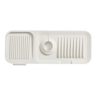 Magideal - Protector De Grifo, Alfombrilla, Protector De Fregadero, Lavable, Reutilizable, Almohadilla De Drenaje De Silicona, Alfombrilla Para Mostrador De , Blanco