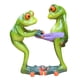 thumbnail image 5 of Estatua De Ranas De Resina 3D, Figuritas, Escultura, Obra De Arte, Decoración De Escritorio, Regalo Ornamental, 5 of 5