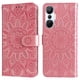 thumbnail image 1 of Funda tipo cartera FOXDOCK para Infinix Hot 20s , diseño girasol en relieve, cuero PU, cierre magnético, soporte y tarjetero, 1 of 5
