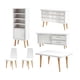 thumbnail image 2 of 6 Piezas Casa De Muñecas Mesa Carbinet Silla Modelo Dormitorio Paisaje Suministros, 2 of 5