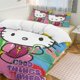 thumbnail image 3 of Graffiti Hello Kitty Comforter Twin SizeComforter Set for Kids Girls3Pcs Bedding Set Printed Comforter with 2 PillowcasesDown AlternativeSoft and Lightweight Bed Sheets, 3 of 5