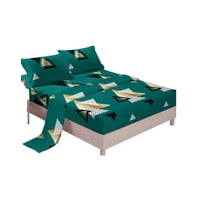 Genérica - Juego Sábanas Algodón 2 Plazas Suaves 8O4