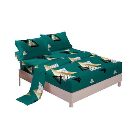 Genérica - Juego Sábanas Algodón 2 Plazas Suaves 8O4