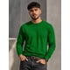 thumbnail image 1 of Polera Manga Larga Cuello Redondo 100% Algodón Para Estampar Verde S Lisa, 1 of 3