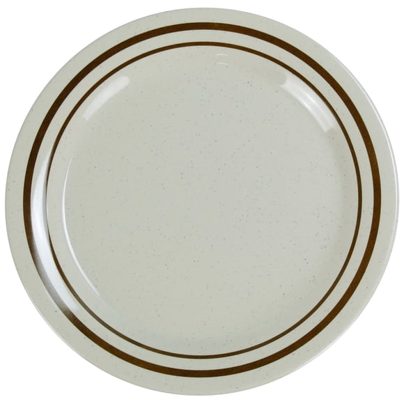 Plato llano Yanco SS-109, redondo, 23 cm, melamina, 24 unidades