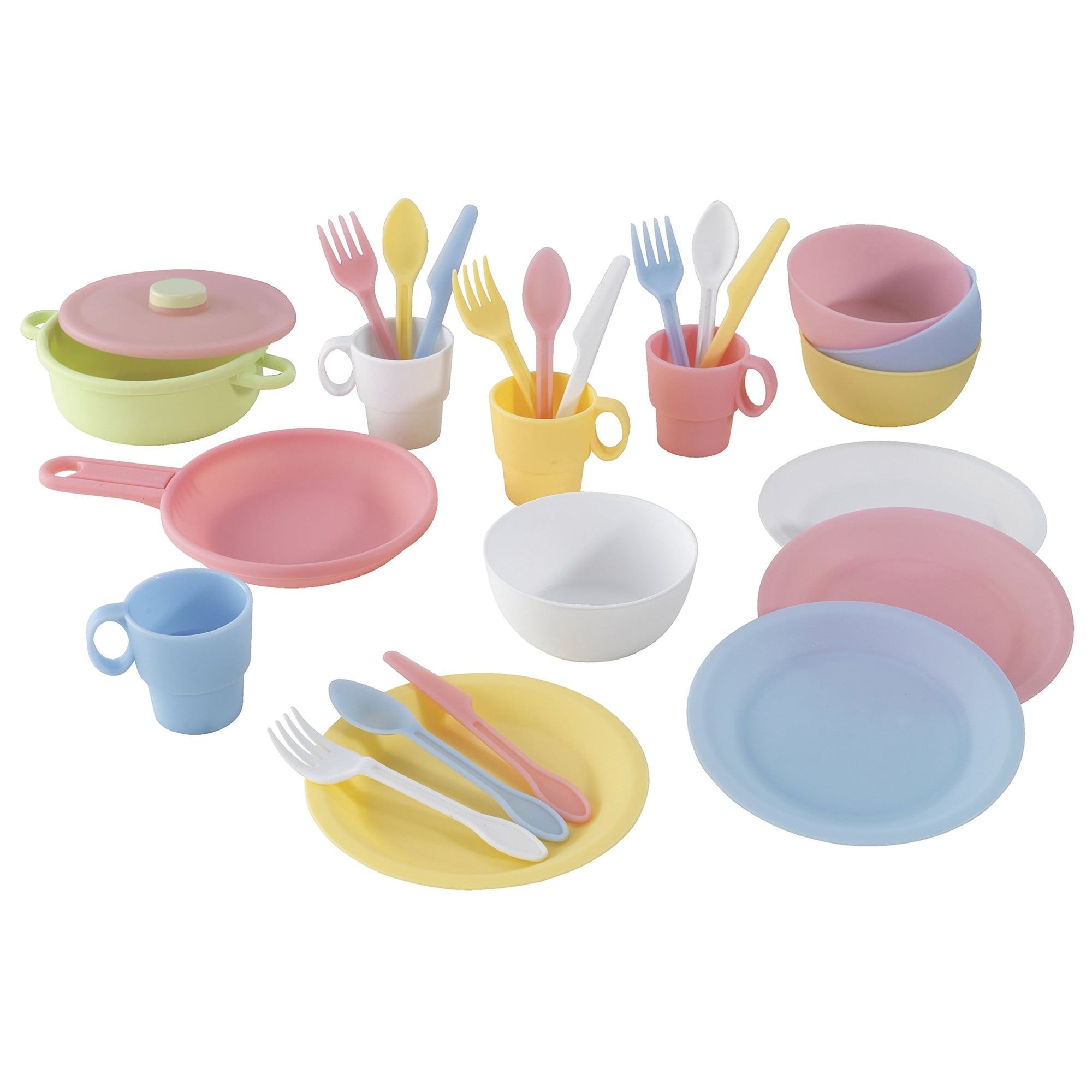 Juego De Utensilios De Cocina Kidkraft Pastel De Plástico De 27 Piezas Para Niños Mayores De 18 Meses