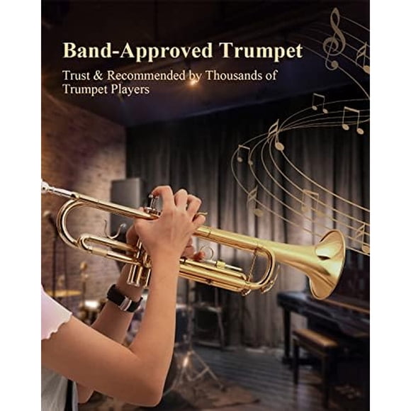 Trompeta Eastar Bb Standard Set Estudiante 559 mm Dorada