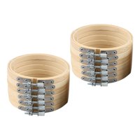 Bothyi - 12 Aros De Bambú Para Bordado A Mano, Círculo Para Arte, Adornos Artesanales, Herramientas De 8 Pulgadas