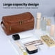 thumbnail image 2 of Bolsa Cosmetiquera Sobaquera Neceser De Viaje De Cuero Impermeable-Negro, 2 of 5