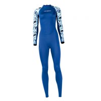 Ioensy - Traje De Neopreno Para Mujer, Traje Húmedo De Secado Rápido De Manga Larga Para Surf, Deportes Acuáticos, Buceo M Azul