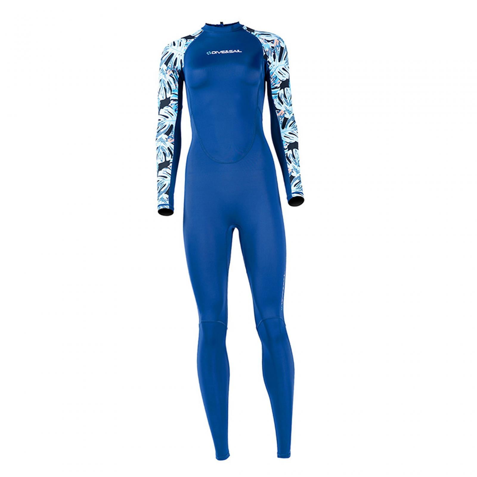 Magideal - Traje De Neopreno Para Mujer Traje De Baño Traje De Buceo Traje De Neopreno Para Snorkel Kayak Natación Azul