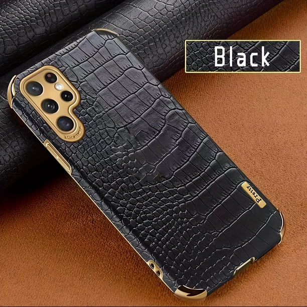 Crocodile Leather Silicone Case For Samsung Galaxy S22 Ultra S22 Plus S22