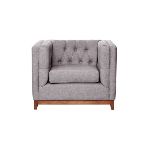 Latam Home - Sofa Roma 1C Lino Gris Claro