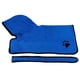 thumbnail image 2 of Albornoz para perros, suave, súper absorbente, de microfibra de lujo, con capucha y cinturón para perros grandes, medianos y pequeños., 2 of 8