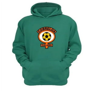 Genérico - Polerón Canguro Cobreloa Verde Aguamarina Talla L Unisex