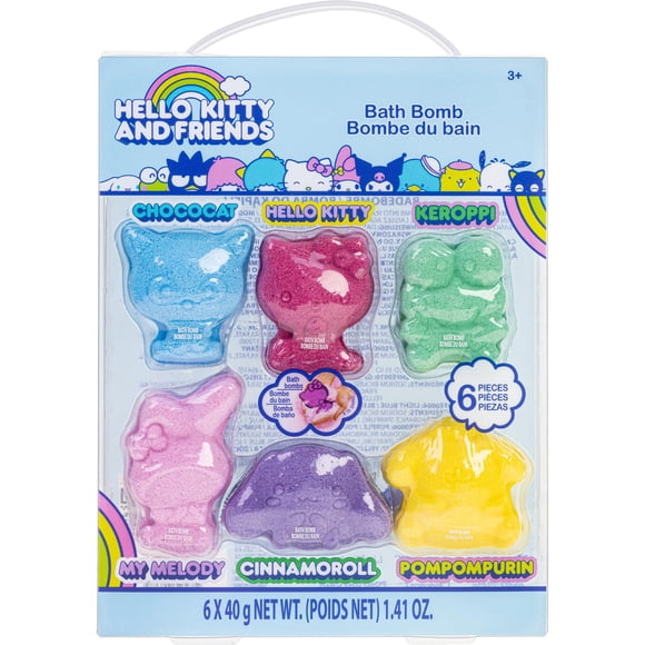Set de bombas de baño Townley Girl Hello Kitty, 6 unidades, 40 g, 3 o más