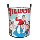 thumbnail image 1 of Las Nuevas Aventuras de Gilligan Cesta de lavandería de gran capacidad redonda con asa, bolsa para ropa sucia plegable, almacenamiento para dormitorio, baño y lavadero 44x35 cm, 1 of 6