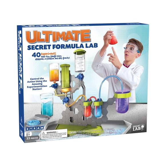 Kit de experimentos científicos SmartLab Toys Ultimate Secret Formula Lab con 40 experimentos