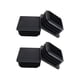 thumbnail image 1 of Tapón terminal para tubo cuadrado ZYYC 1.5 x 1.5 cm, tapón plástico negro, paquete de 4, 1 of 7