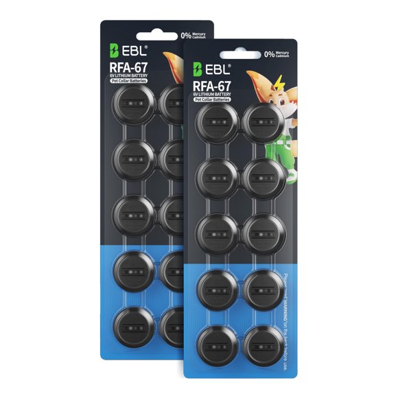 Batería EBL RFA-67 6 V 210 mAh – Pack de 20 para collar de mascota