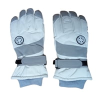 Hn - Guantes Térmicos Invierno Ski, Nieve, Unisex, Talla M Blanco/Gris
