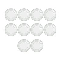 Ioensy - 10 Uds Junta Anticolisión Para Puerta De Coche Decorativa Universal Para Camión Blanco Luminoso