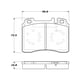 thumbnail image 3 of Pastillas Freno para auto Mercedes Benz 420 SL 1971-1989 Delantero, 3 of 5