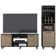 thumbnail image 2 of Rack 55 Pulgadas Kaia Miel/Plomo + Bar, 2 of 8