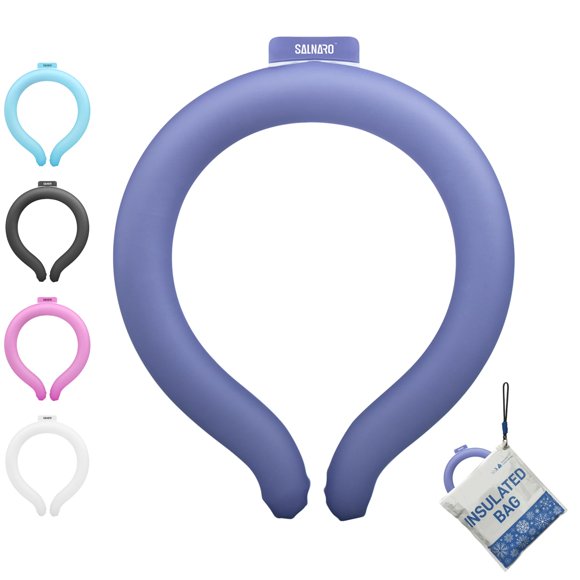 Tubo de enfriamiento de cuello SALNARO morado con bolsa térmica reutilizable