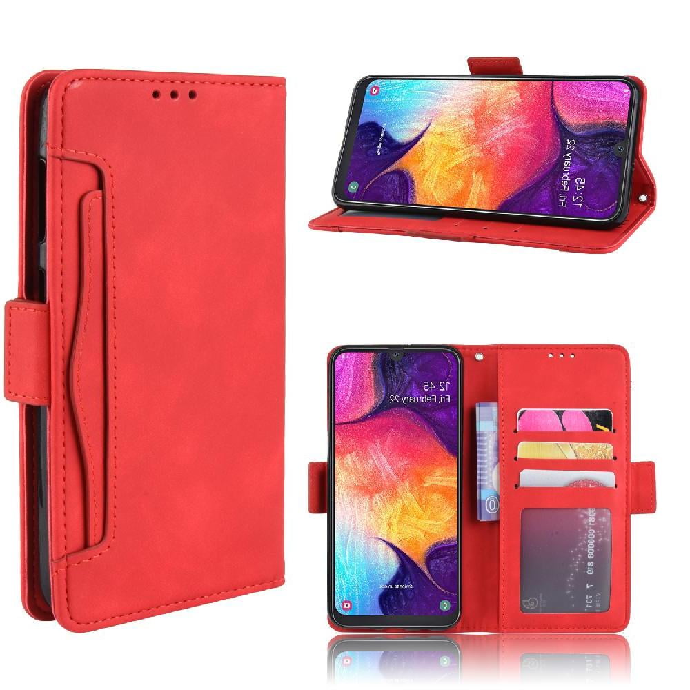 Foxdock - Funda Cartera Magnética Para Samsung Galaxy A30s- Tarjetero Desmontable, Cuero Pu, Soporte
